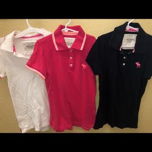 THREE Abercrombie & Fitch polos